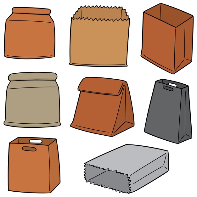 Bag paper crumpled Royalty Free Vector Image - VectorStock